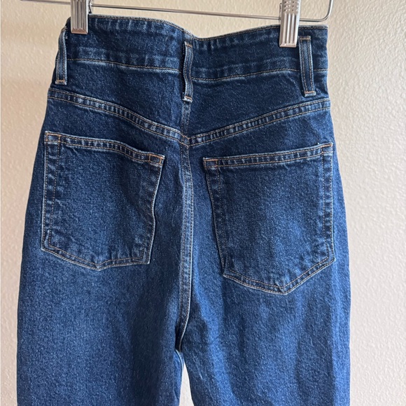 Reformation Dark Anguilla Denim Amie Seamed High Rise Skinny Jeans size 23 - Picture 8 of 9